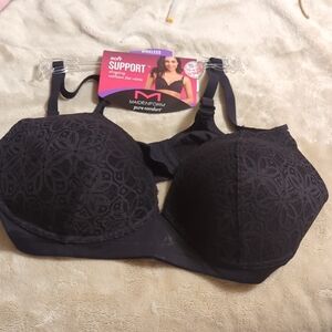 Maidenform Black Floral Wireless Bra
